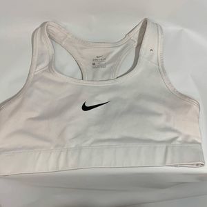 Nike White Sports Bra